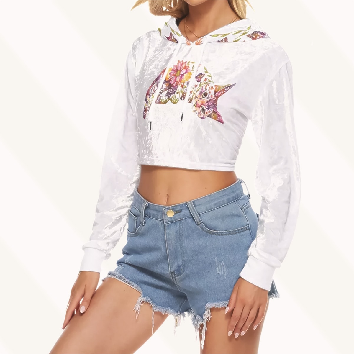 hoodie-women-velour-crop-hoodie-long-sleeve-spring-cat